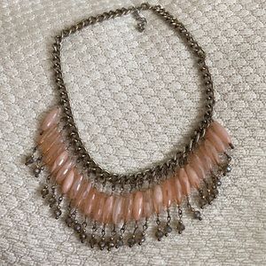 Pink statement necklace